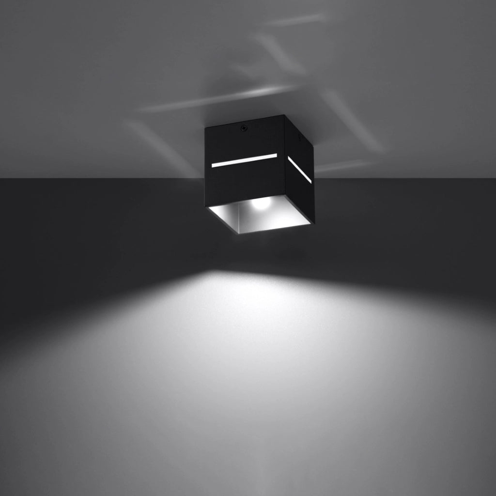 Spot soffitto LUPINO nero quadrato metallo G9 Pure Lume