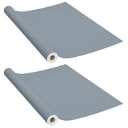 Pellicole Autoadesive per Mobili 2 pz Grigie 500x90 cm in PVC CFW7377820