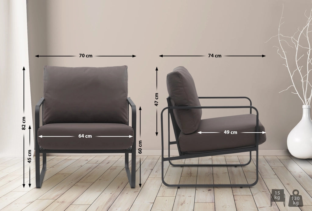 Lounger Manea Kunstleder