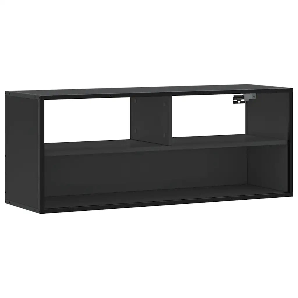 vidaXL Mobile Porta TV Nero 100x31x39,5 cm in Truciolato e Metallo