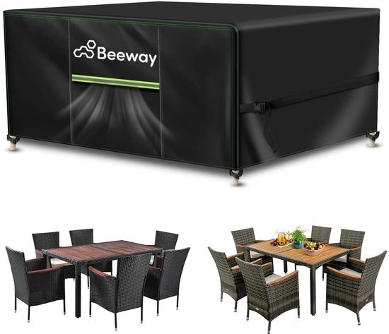 Copri tavoli per giardino e set di mobili esterni impermeabili - tessuto 420D oxford, anti-UV, resistente al freddo invernale, 185 x 122 x 72cm