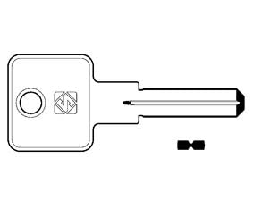 CHIAVI PUNZONATE PER CILINDRI MG 5+5+5 SPINE MG8- - MG8 - 5 pezzi SILCA