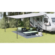 Tappeto da Tenda Blu e Grigio 500 x 250 cm Polietilene 42000174