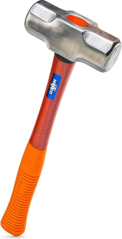 Mazzuola da Vapore 3 lbs in Acciaio Resistentissimo con Manico in Gomma con Piastra Rifinita con Testa Spiegata