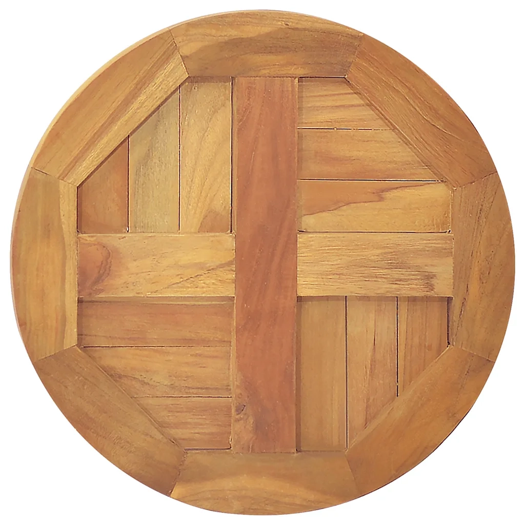 Piano Tavolo in Legno Massello di Teak Rotondo 2,5 cm 40 cm 316153