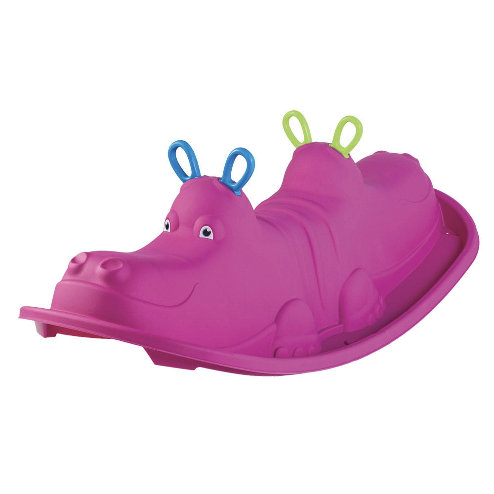 Dondolo 3 Posti 103,5x45,5x34,5 cm in Plastica Blu o Rosa o Verde