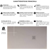 Piatto Doccia in Pietra 80x130 cm Bonussi Canton Grigio Chiaro