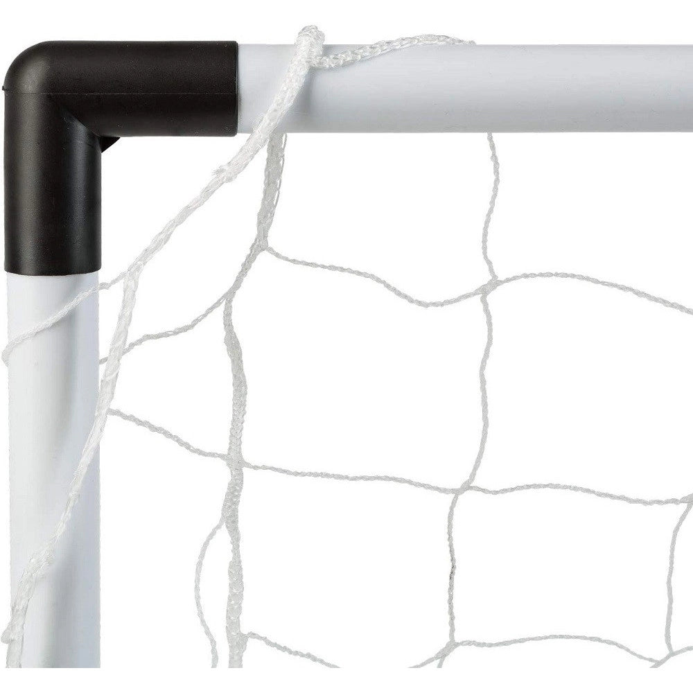 Trade Shop - Set 2 Pz Mini Porte Da Calcio 91,5x61x48cm Con Palla Pompa 8 Picchetti Fissaggio -