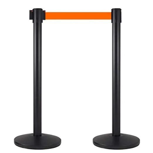 Coppia Colonnine Segnapercorso nere nastro 3 M - BLU