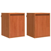 Armadietto a Muro | Mobile a Parete 2 pz Marrone cerato 30 x 30 x 40 cm