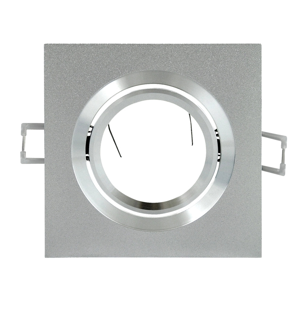 Faretto incasso SOUTH alluminio argento quad GU10 Polux