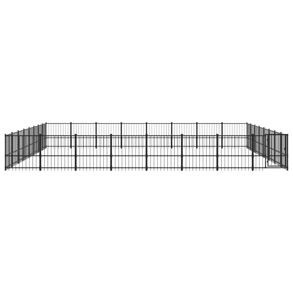 Gabbia per Cani da Esterno in Acciaio 60,22 mÂ²