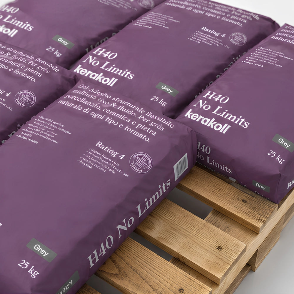 Kit kerakoll gel adesivo strutturale h40 no limits grigio 6x25kg