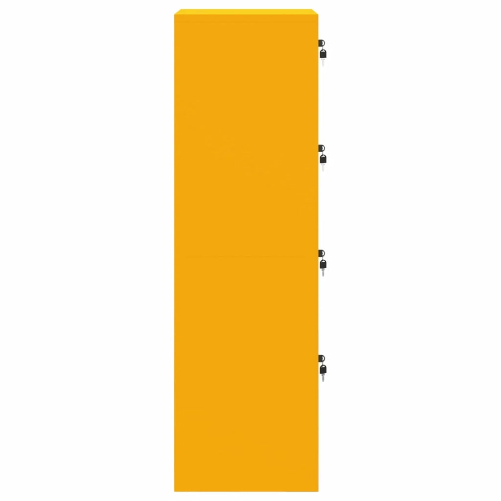 Armadio per File con cassetto Giallo senape 45,5 x 42 x 139 cm 891625
