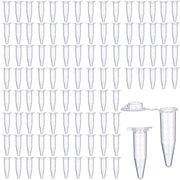 Set di tubi conici in plastica da 1,5 ml - 100 pezzi - con coperchio a scatto - per contenitori di grandi dimensioni - conico
