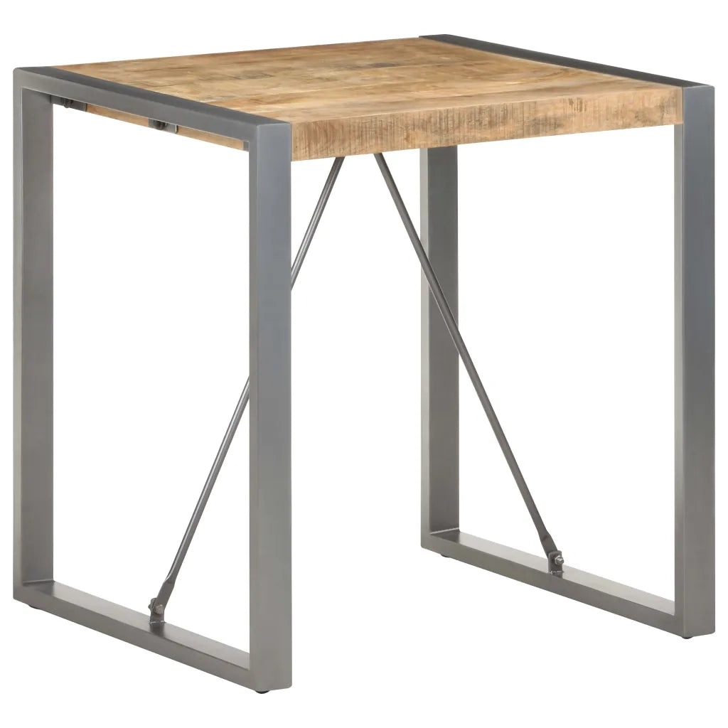 Tavolo da Pranzo 70x70x75 cm in Legno Massello di Mango Grezzo 321599