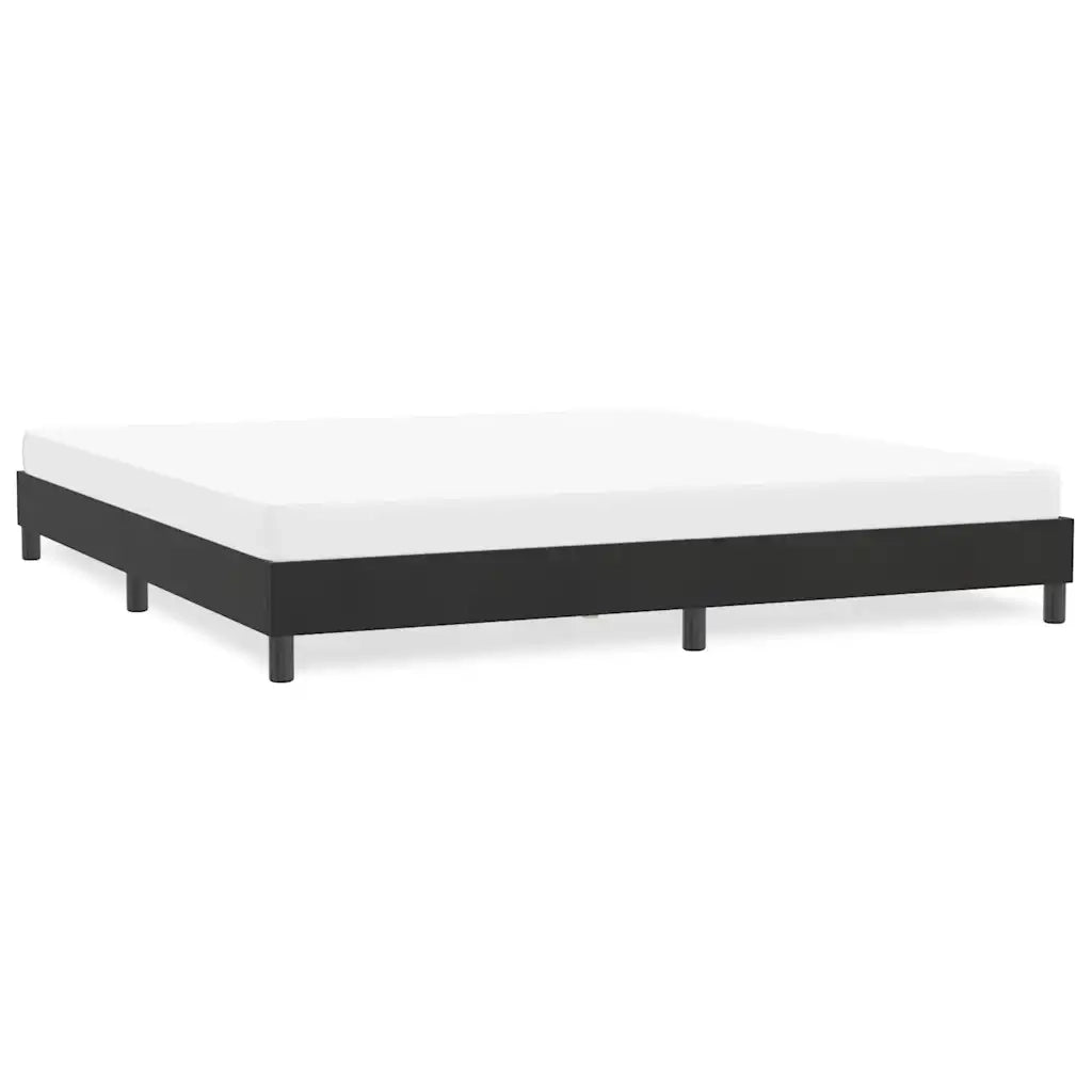 Giroletto senza Materasso-Struttura Letto Nero 180x210 cm in Velluto