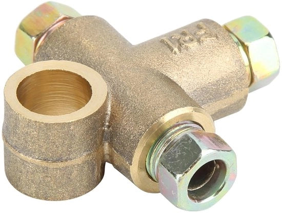 Tubo di Connettore 10 Mm - Fitting di Regolazione - Blocco di Distribuzione a 3 Vie - Progetto Leggero - Alta Compatibilità - Facile da Utilizzare - Connettore di Regolazione