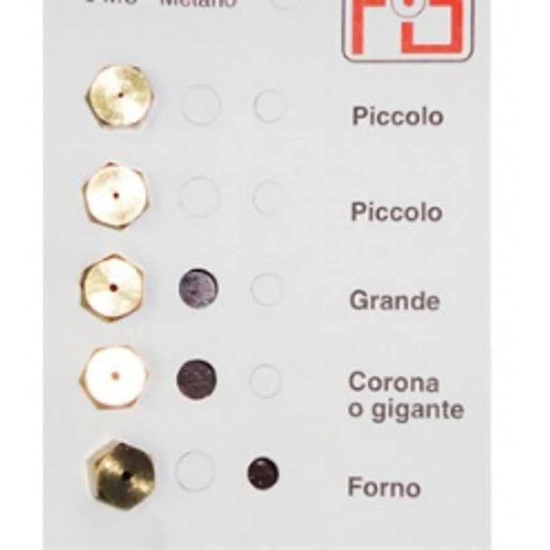 HM32 CONFEZIONE 5PZ UGELLI SPRUZZI CUCINA PASSO 8MC GPL PROPANO UNIVERSALE - UNIVERSALE