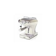 Ariete 1389 macchina da caffè espresso di design - per polvere e cialde ese - filtro 1 e 2 tazze - montalatte - 850 watt - linea vintage - beige - 00M138913AR0