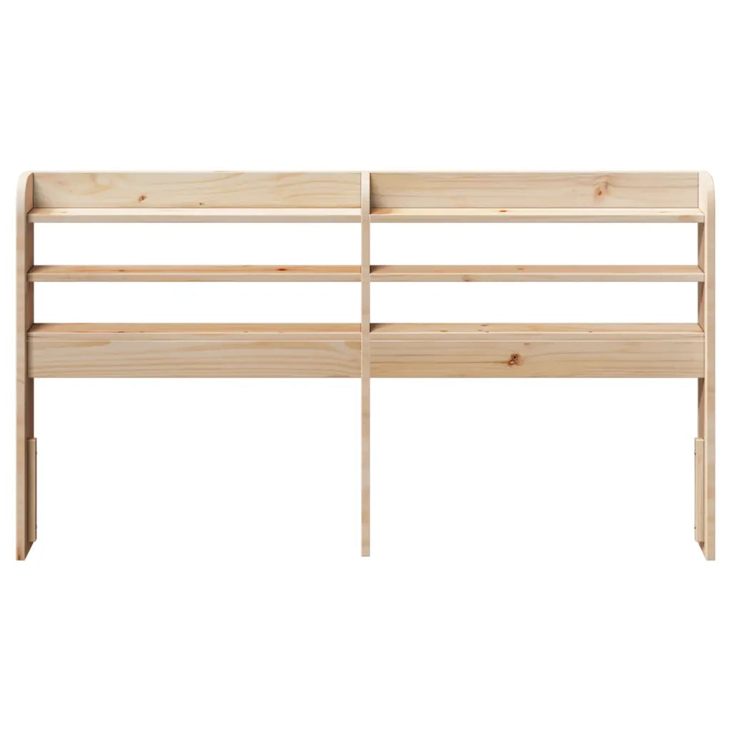 Testiera con Ripiani-Testata contenitore 150 cm in Legno Massello di Pino 532703