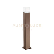 GES422- PALETTO ALLUMINIO 1 LUCE ATTACCO E27 COLORE RUGGINE H.70CM