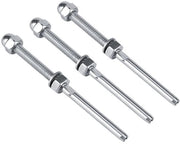Set di Spanelli in Acciaio Inossidabile da 10 - Adatto per 1/8 Pollici Cavo - Filettatura - Duraturo - Montaggio Facile - Viti