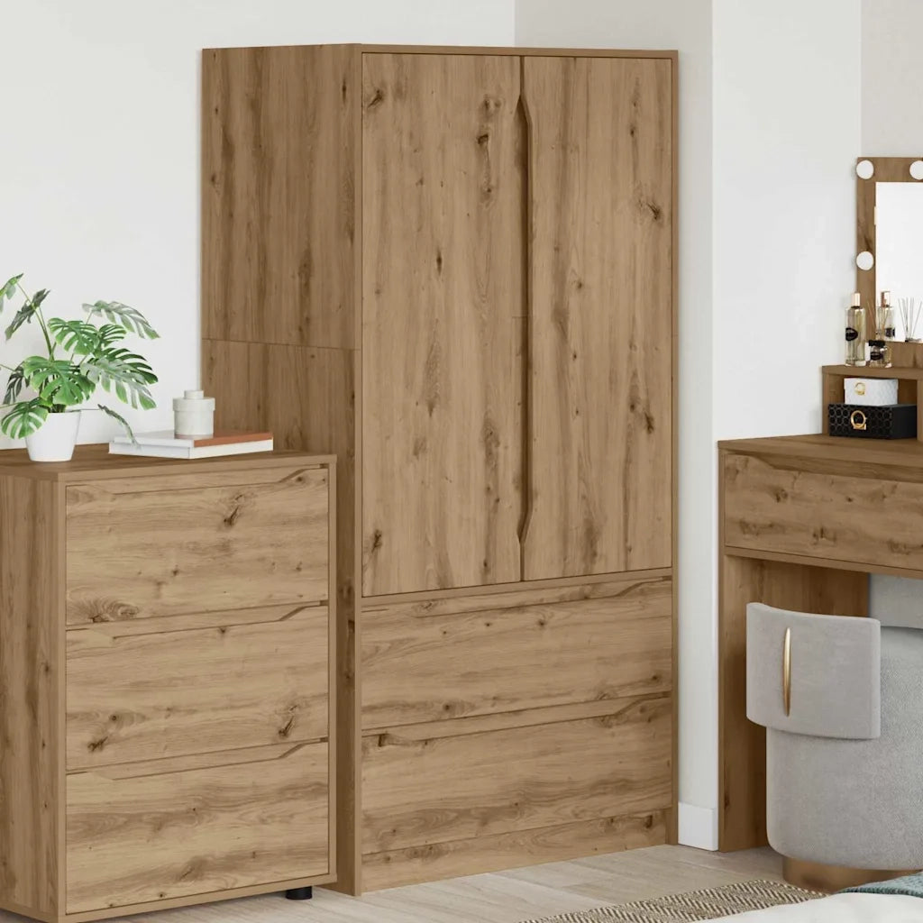 Mobile da Bagno con porta Rovere artigianale 79,5 x 49 x 156 cm