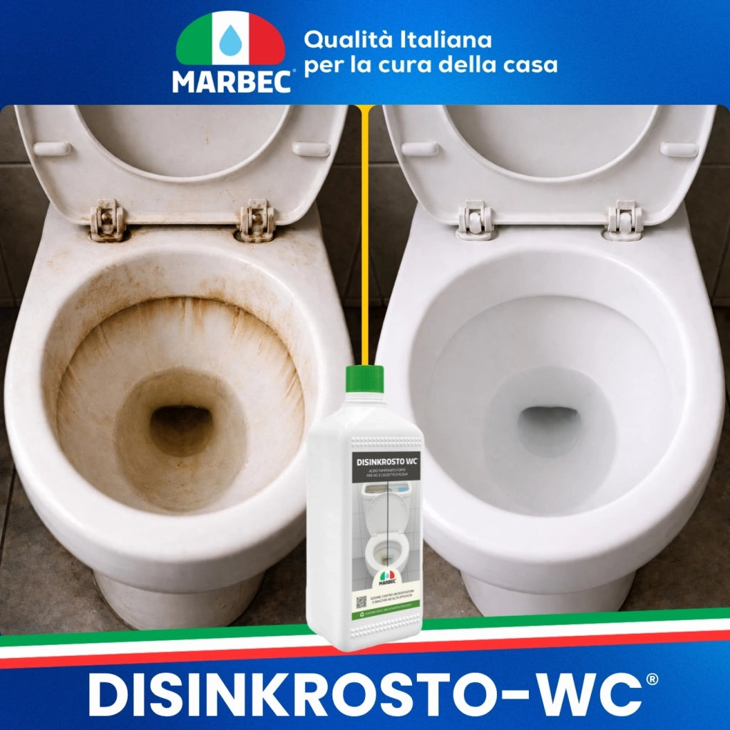Disincrostante WC in gel elimina calcare ostinato DISINKROSTO WC® - 1LT