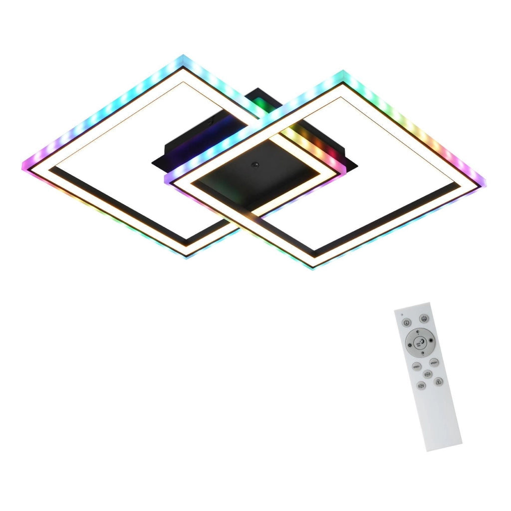 ZMH Lampada da soffitto plafoniera LED RGB telecomando illuminazione design per interni