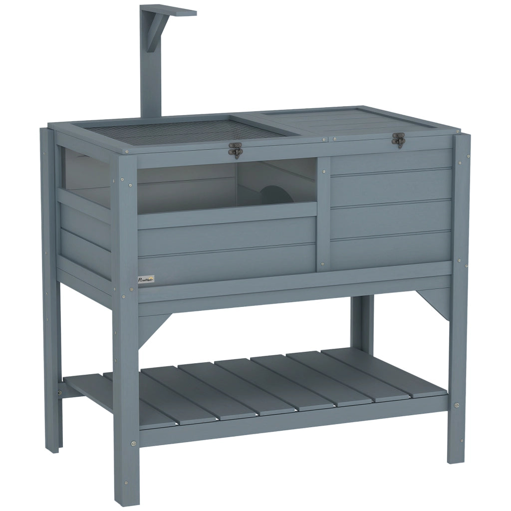 Recinto per Tartarughe con Scaffale Legno ¨C zephmum ¨C 103x84x51 cm