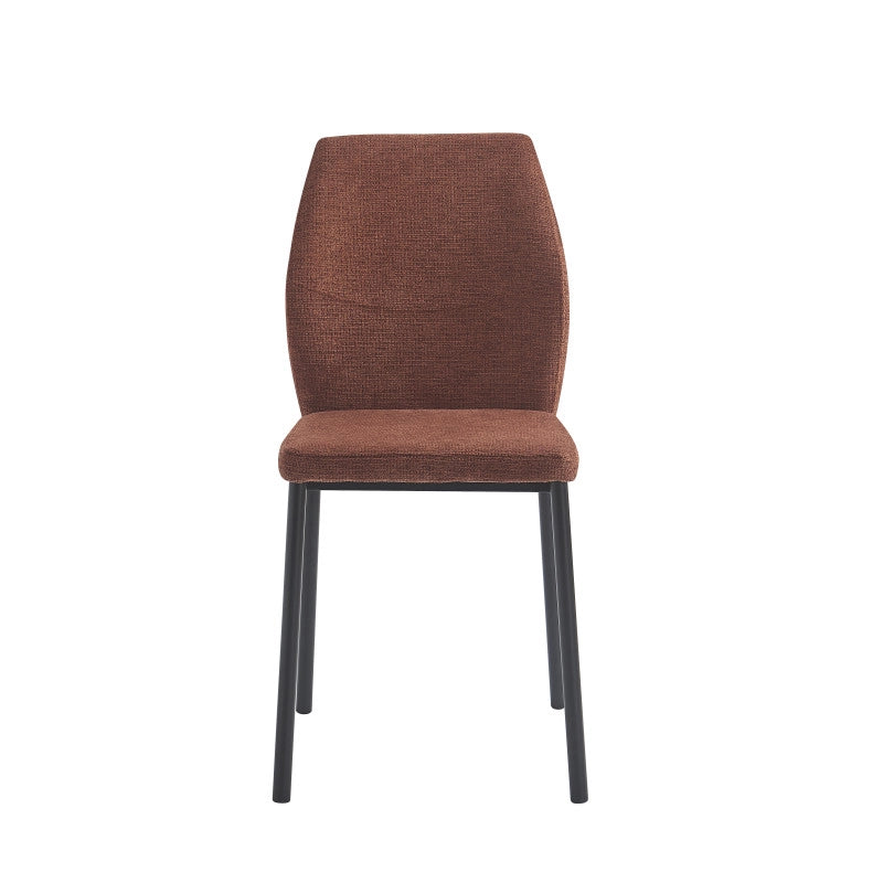 Set di 4 Sedie Anya In Tessuto Mattone Dimensione 56x42x88,5cm