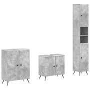 Set di armadietti da bagno in 3 pezzi BREDA Grigio Cemento 3417480