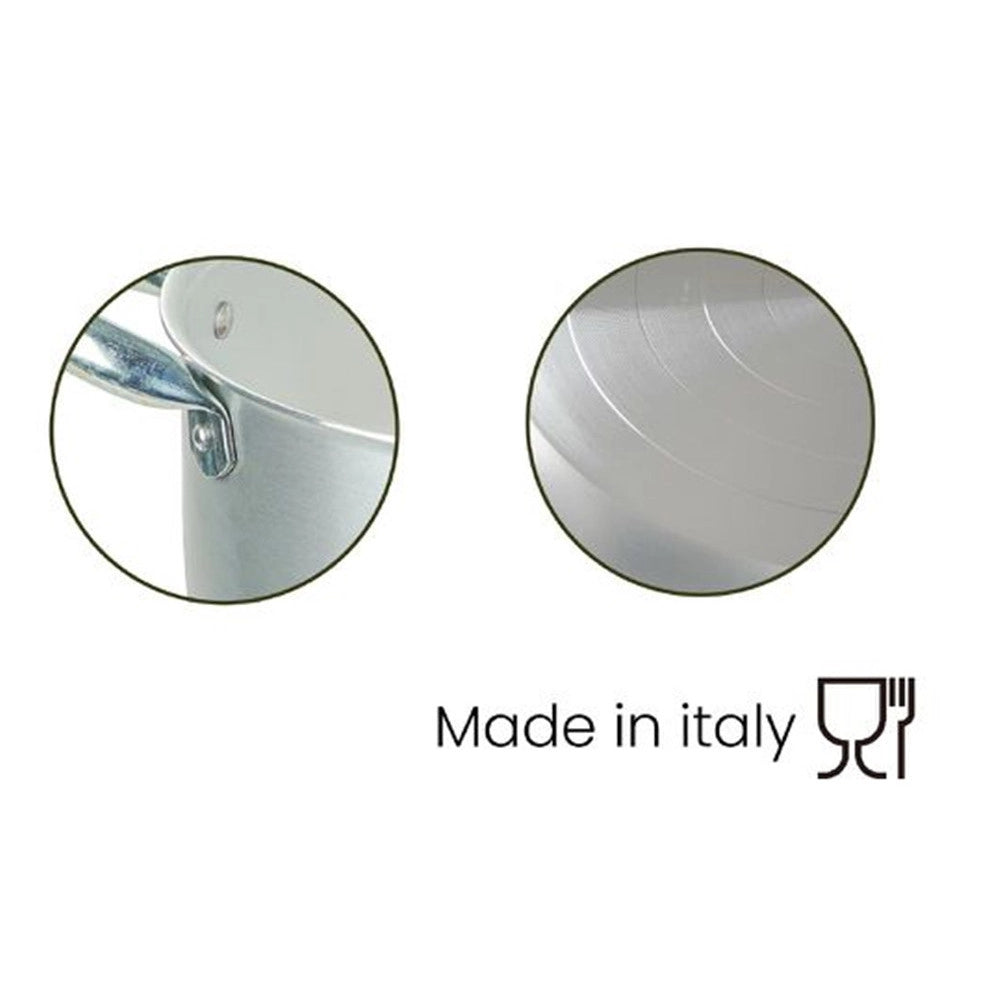 Trade Shop - Casseruola Pentola In Alluminio Con 2 Maniglie Metallo ø16-18 Cm Utensile Per Cucina -