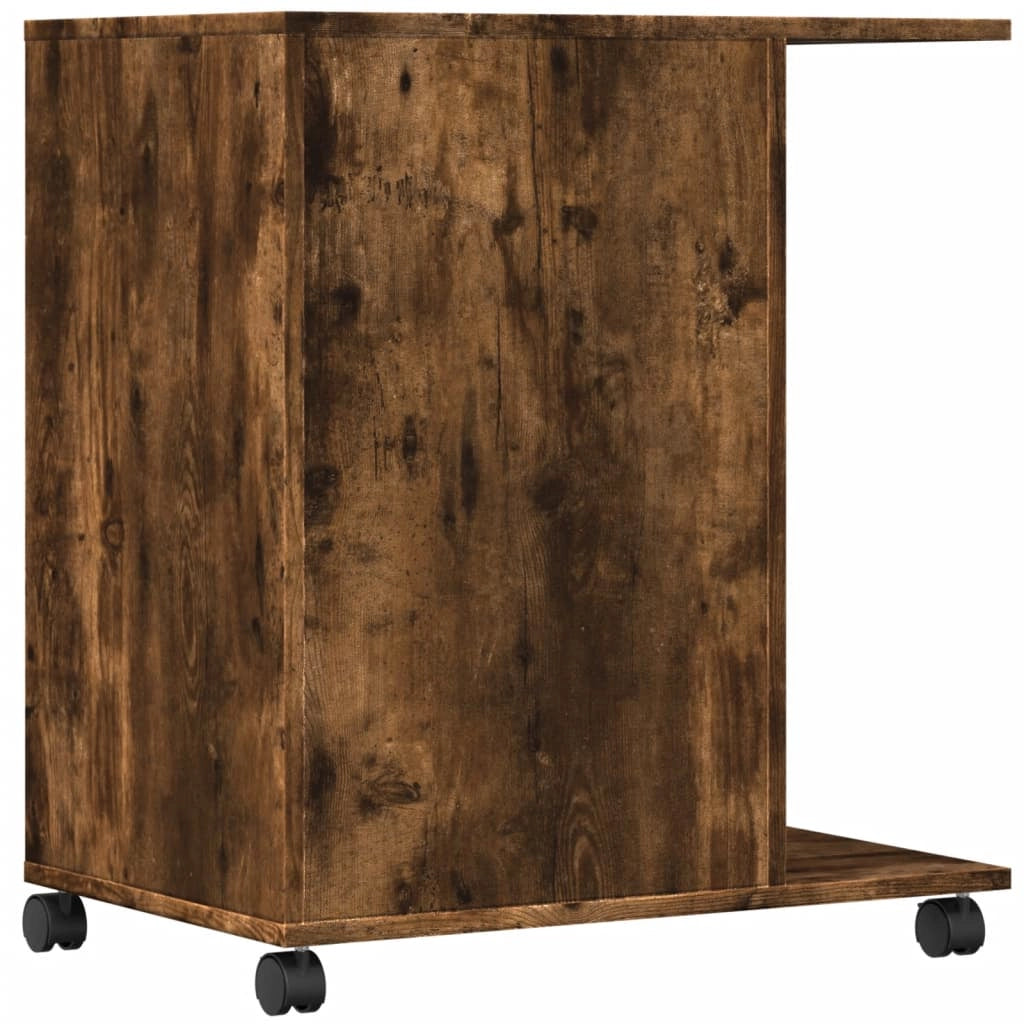 Supporto per stampante mobile da scrivania/ufficio con rotelle 60 x 40 x 68,5 cm marrone 02_0044752