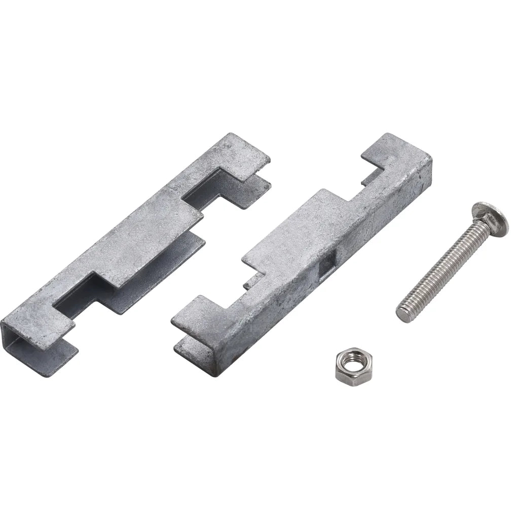 Set di Connettori per Griglie da Giardino 10 pz Argento 144497