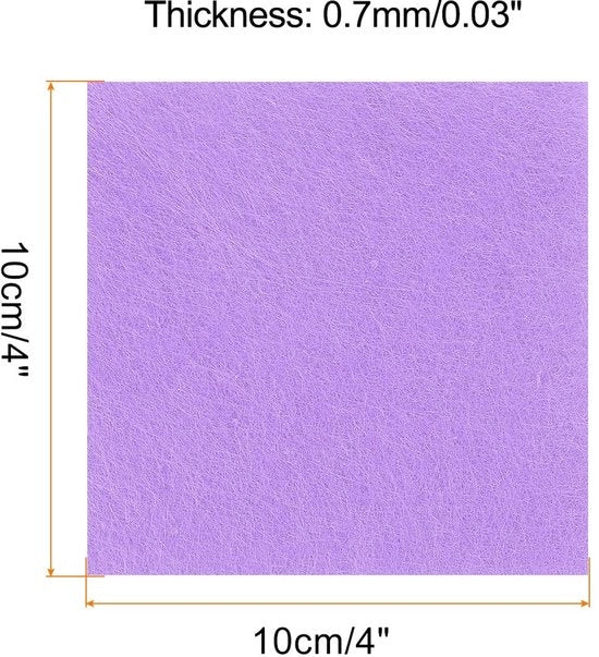 Velluto Acrilico Zavorrante - 42 Pezzi - 10,5 cm x 10 cm - Acrilico Tessuto - Non Tessuto - Duraturo e Resistente al Discolorimento - Velluto per Ricamo