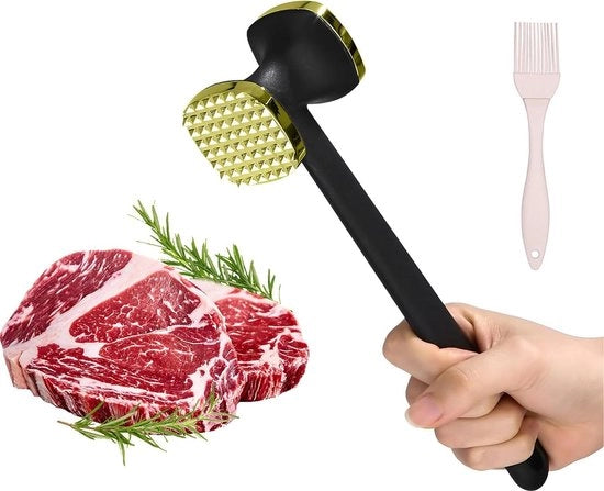 Falcia per carne da carne rossa e pollo in acciaio inossidabile a doppia faccia