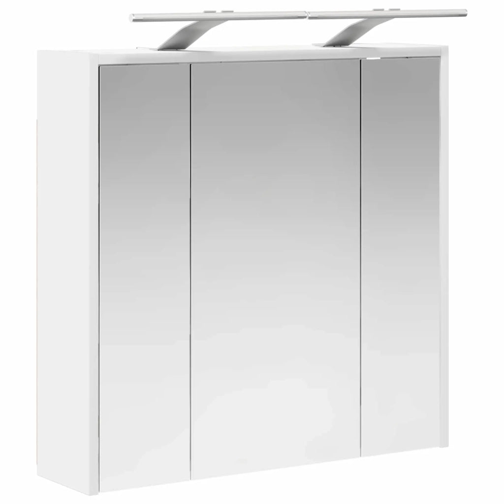 Mobiletto per specchio da bagno Bianco 63,5 x 16 x 62,5 cm 889159
