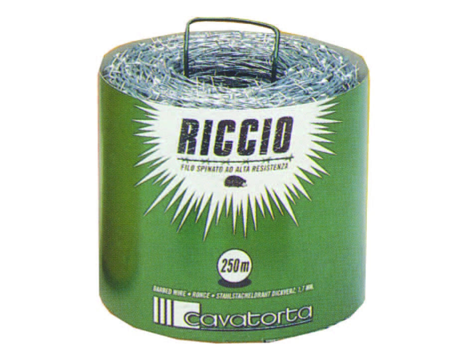 FILO SPINATO MT.250 ZINCATO RICCIO - 1 rotolo CAVATORTA