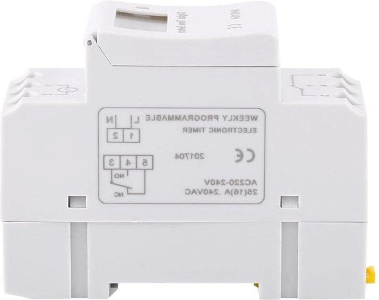Regolatore di Potenza Digitale 15A con Schermo LCD per Rail DIN - Relè Elettronico Programmabile 220V