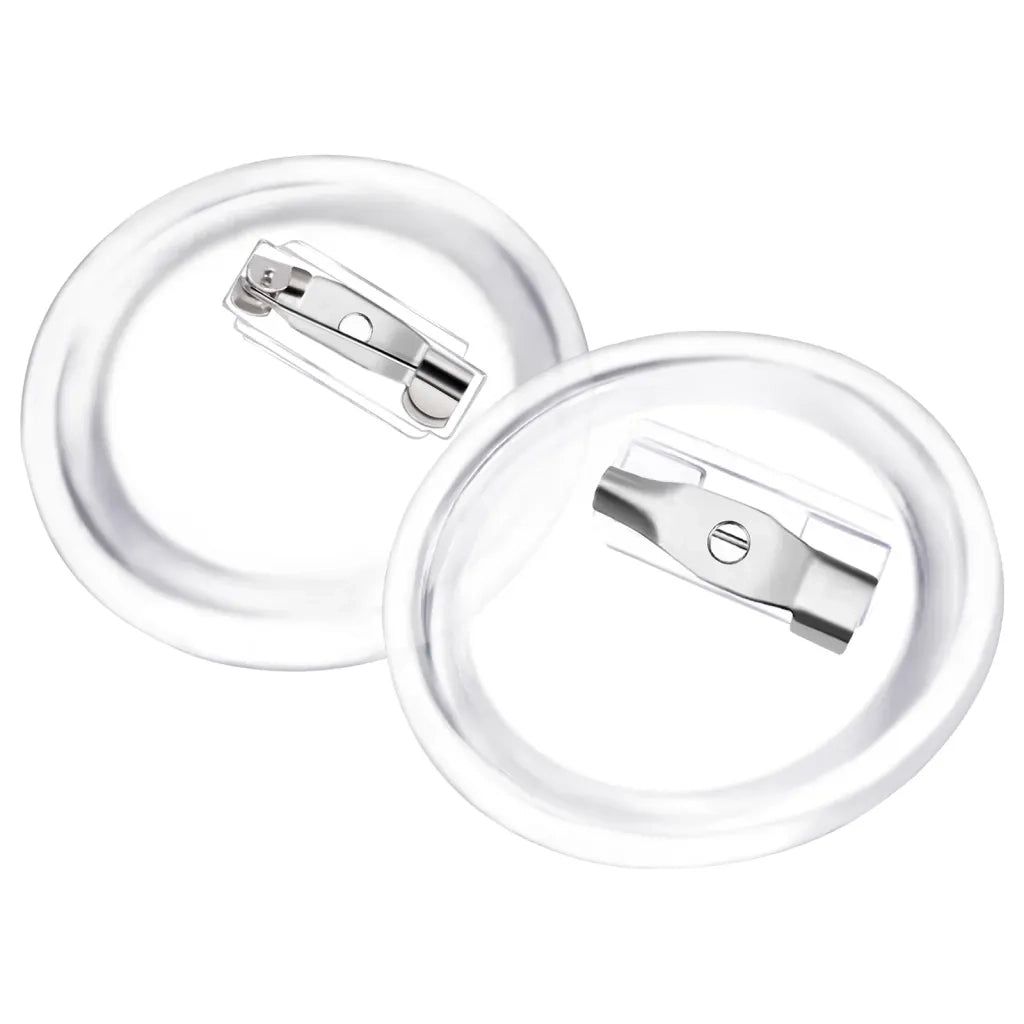 Bottoni per Badge con Spilla 100 Set in Acrilico 25 mm CFW8430647