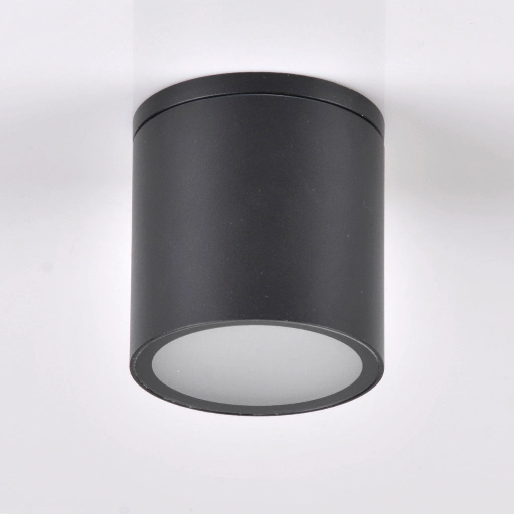 Faretto soffitto esterno IP54 GU10 nero Polux Ohio
