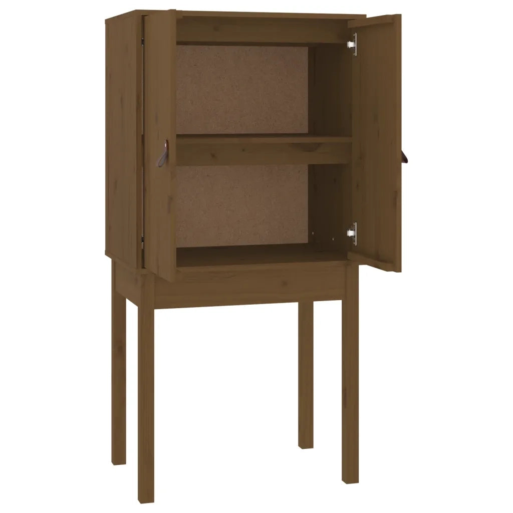 Credenza Marrone Ambra 60x40x120 cm in Legno Massello di Pino 821747