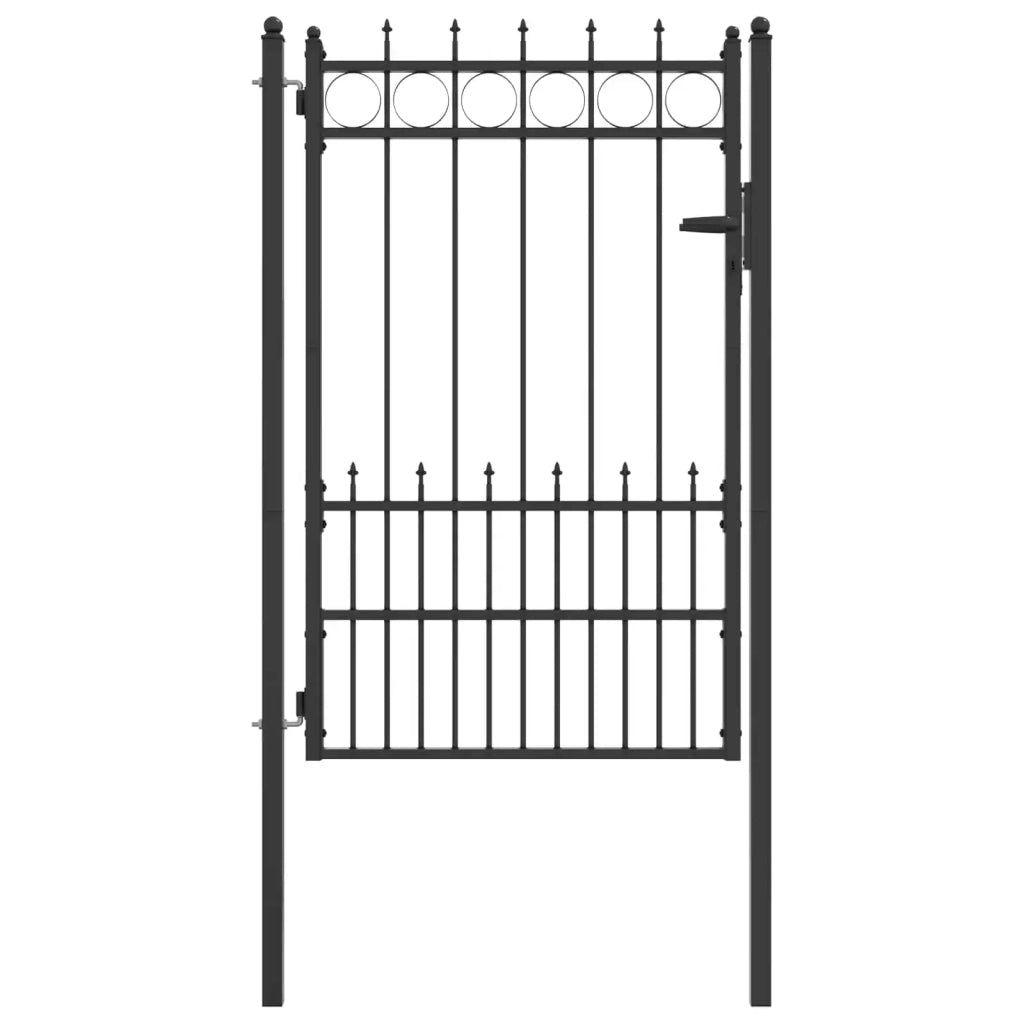 Cancello per recinzione HORST Acciaio Nero Bloccabile CFW8901179