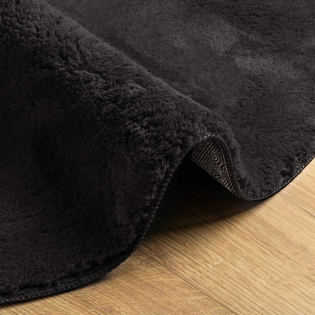 Tappeti per area HUARTE Nero 80 x 150 cm Poliestere 4103698