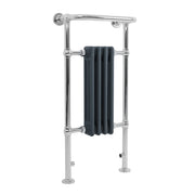 Radiatore Bagno Tradizionale 950x480mm Grigio Cromato Scaldasalviette