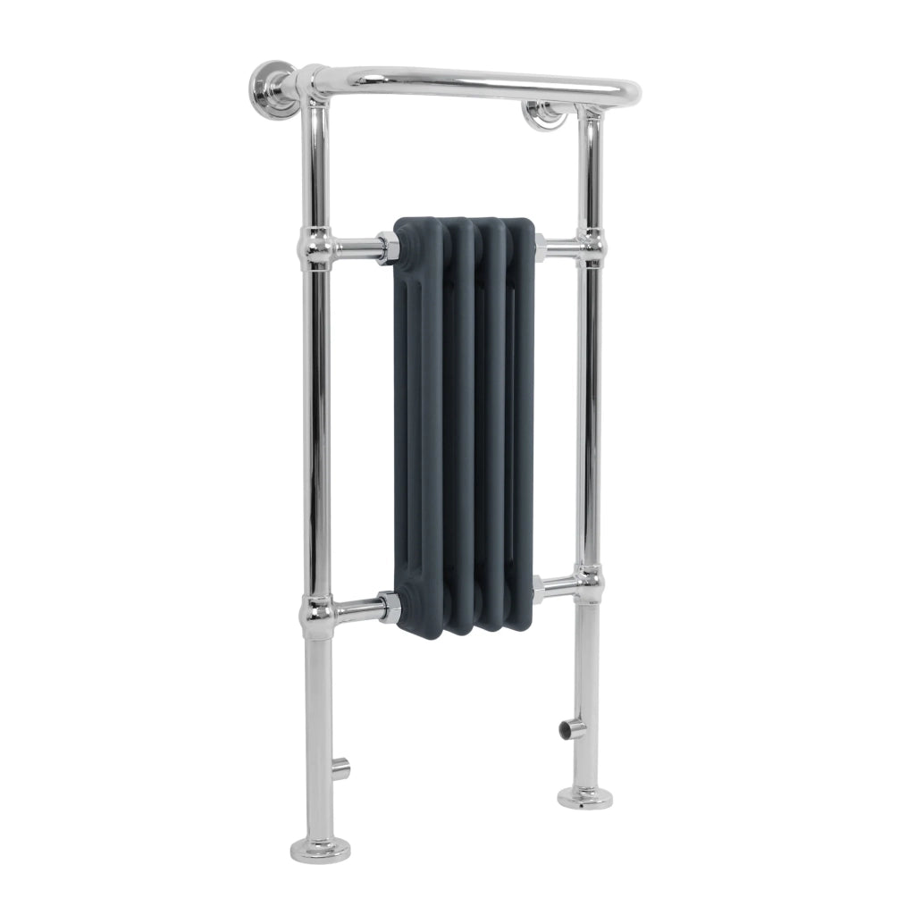 Radiatore Bagno Tradizionale 950x480mm Grigio Cromato Scaldasalviette