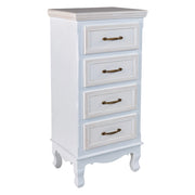 Cassettiera in legno bianco 40x30x82h