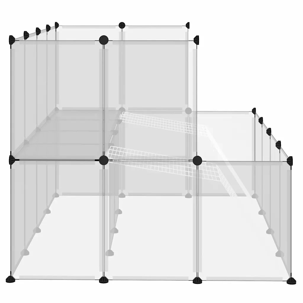Gabbia per Piccoli Animali Trasparente 143x107x93 cm PP Acciaio 340570